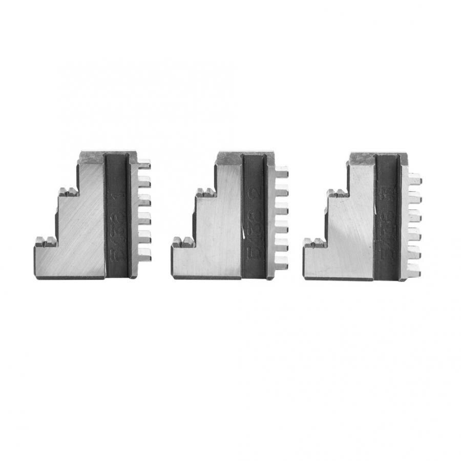 Replacement External Jaw Set For K11-100 Lathe Chuck - 3 Pcs, 20CrMnTi Steel