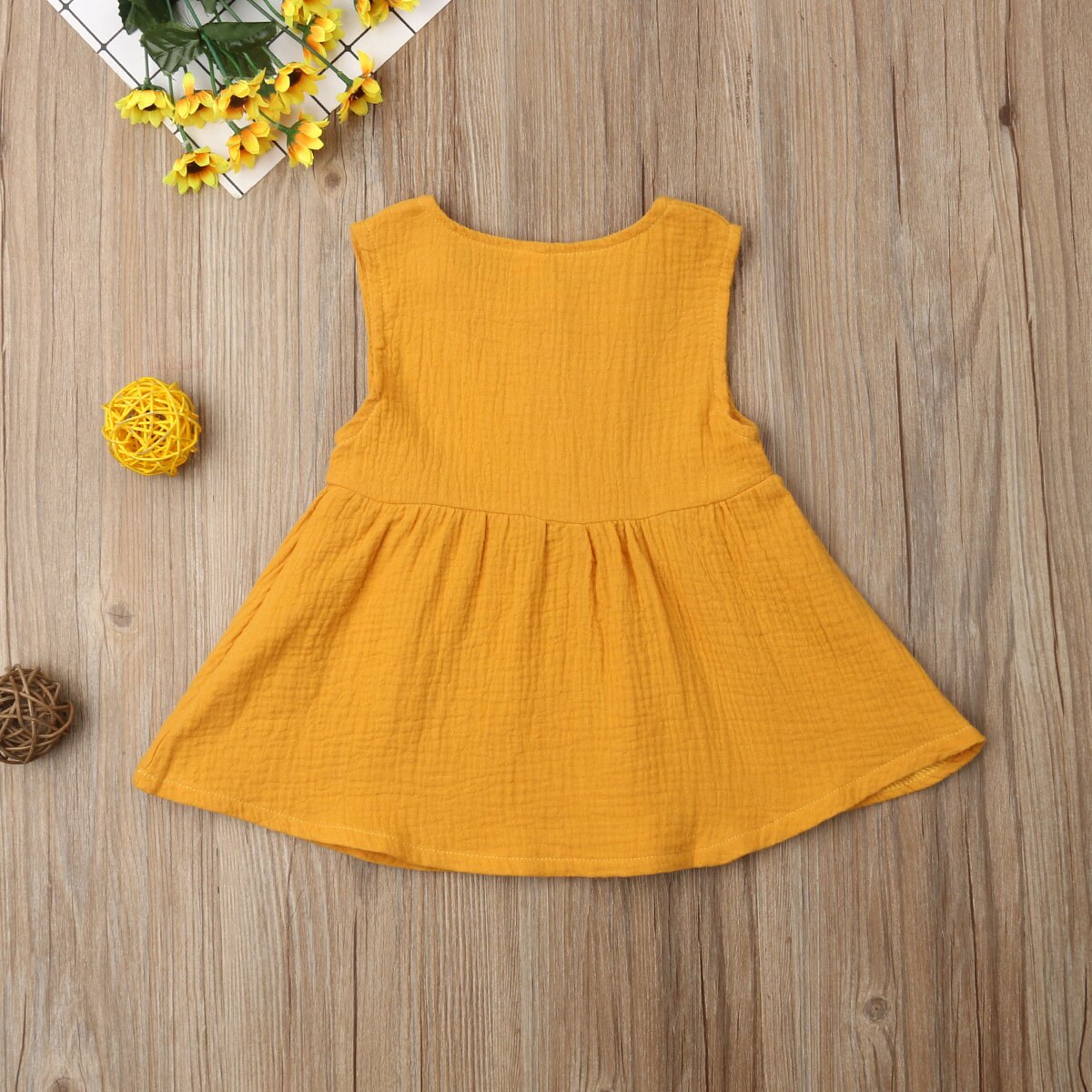0-3 Years Summer Kids Toddler Baby Girls Sleeveless Blouse Cotton Casual Vest Tops Shirt Button Casual Ptincess Clothes