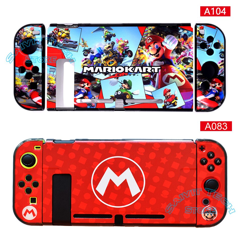 Funda protectora para consola Nintendo Switch y Joy-Con, carcasa rígida Con de temática NS, edición limitada