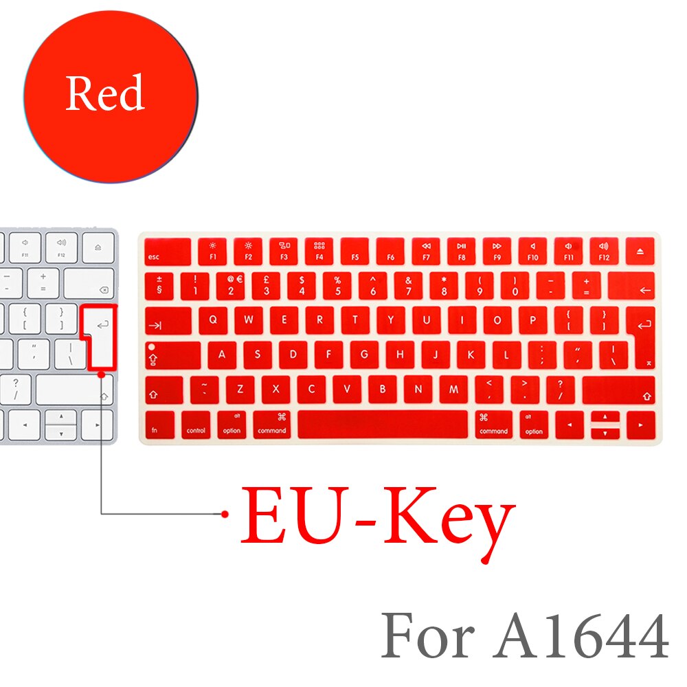 Für Apple Bluetooth Wireless keybord MLA22LL/ A1644 IMAC Magie Tastatur abdeckung Protector Silikon Abdeckung UNS/EU Version: EU-Key-D