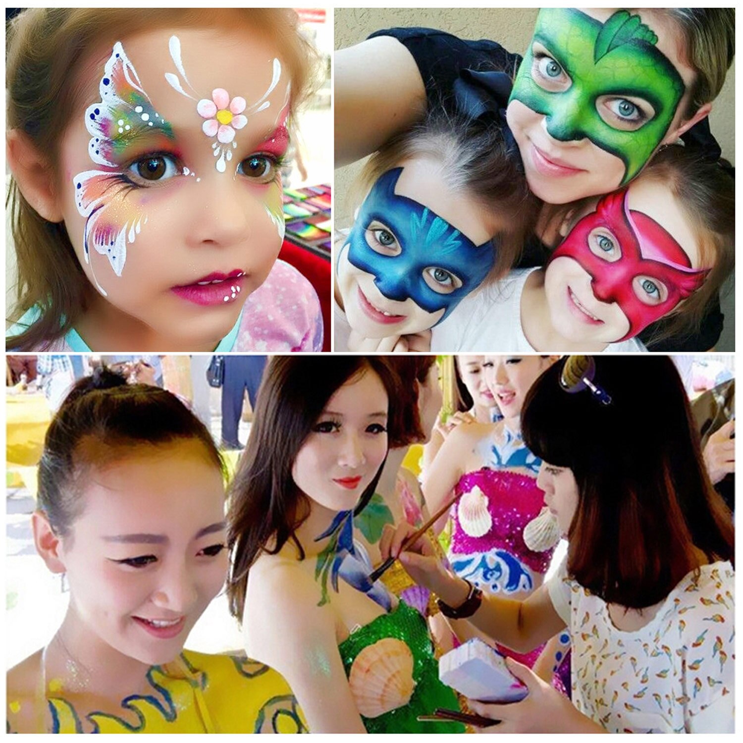 12-Color Washable Oil-based Body Face Painting Pai... – Vicedeal