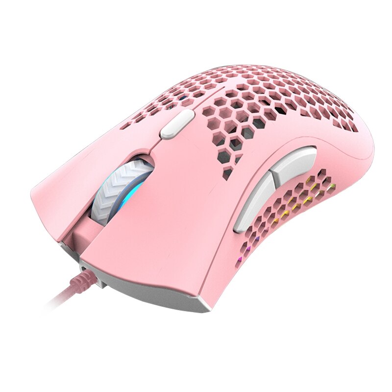 7200Dpi 6 Key Licht Gewicht Uitgeholde Shell Rgb Gaming Mouse E-Sport Muizen Voor Fps