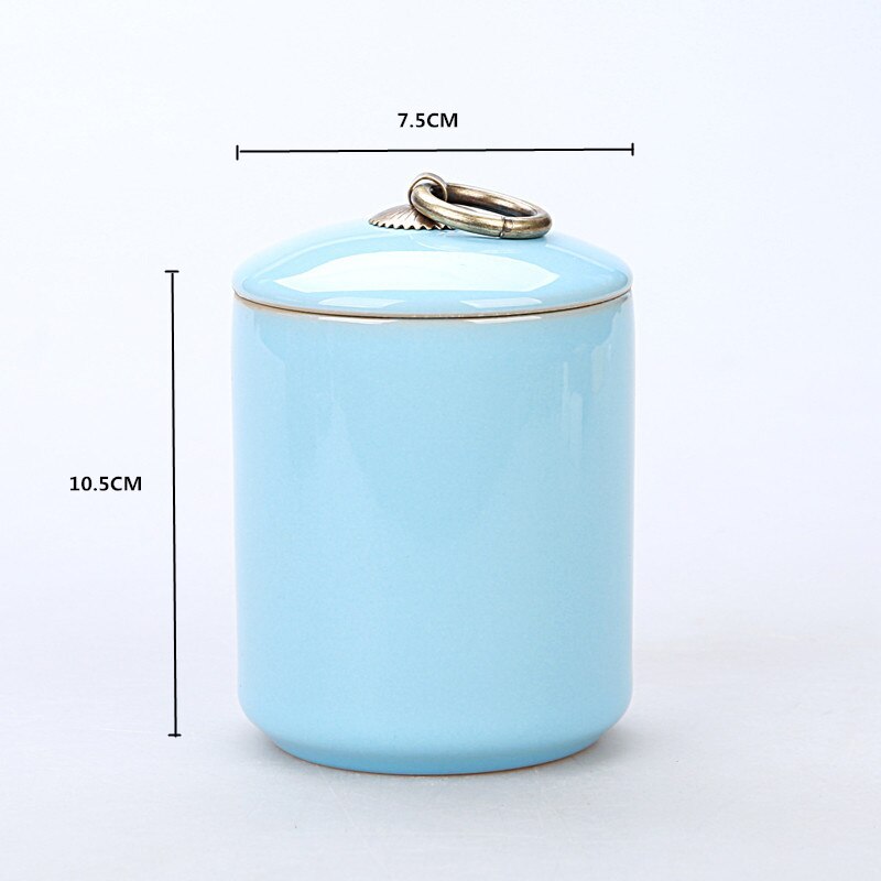 ! Caja de té de cerámica colorida, tarro de hojalata para dulces, contenedor de almacenamiento de alimentos, Caja de almacenamiento de especias de para potes de cocina