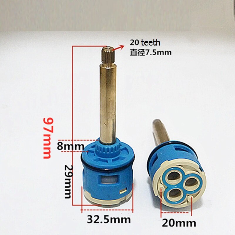 1/4 turn 3 Hole Diverter Cartridge for Bath faucet Bathtub Faucet water divider Ceramic valve core Cartridg: Default Title