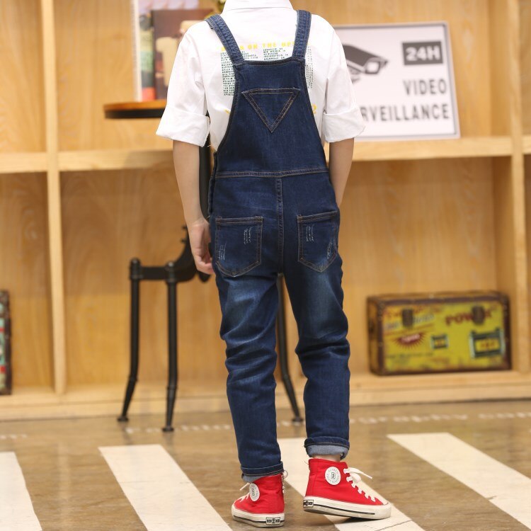 Boy Overall Kids Denim Jumpsuit Children Overalls Jeans Spring Girls Autumn Boys Jeans Pants Cowboy Pockets Outwears 2-15T