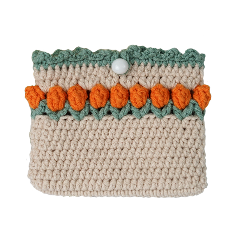 Wallet Crochet Kit with yarn handbag DIY Knitting coinbag Crocheting Craft kits beginner handmake With Material Set vedio