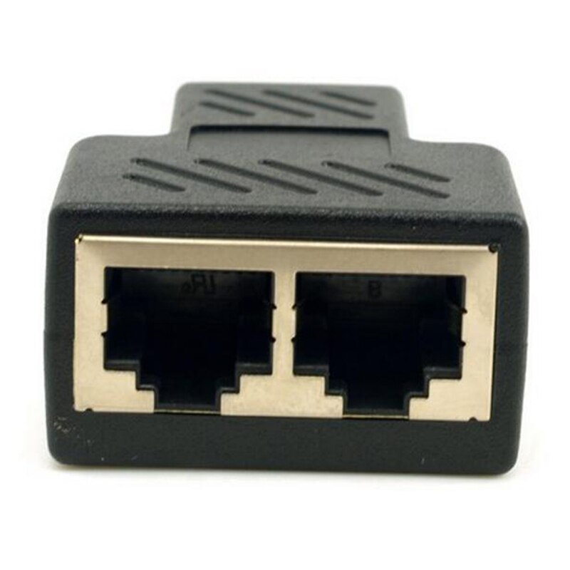 1pcs 1 A 2 LAN RJ45 Connettore Del Cavo di Rete Splitter Extender Plug Adapter Connettore DZ517 Splitter Adapter