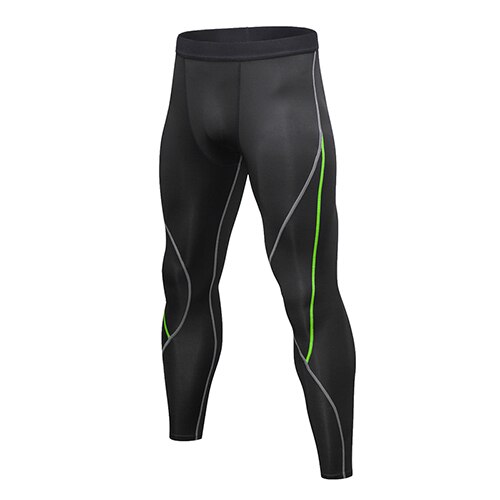 Mannen Strakke Sport Broek Fitness Running Training Broek Mode Stiksels Kleur Sneldrogende Ademende Broek: Black and Yellow / Xl