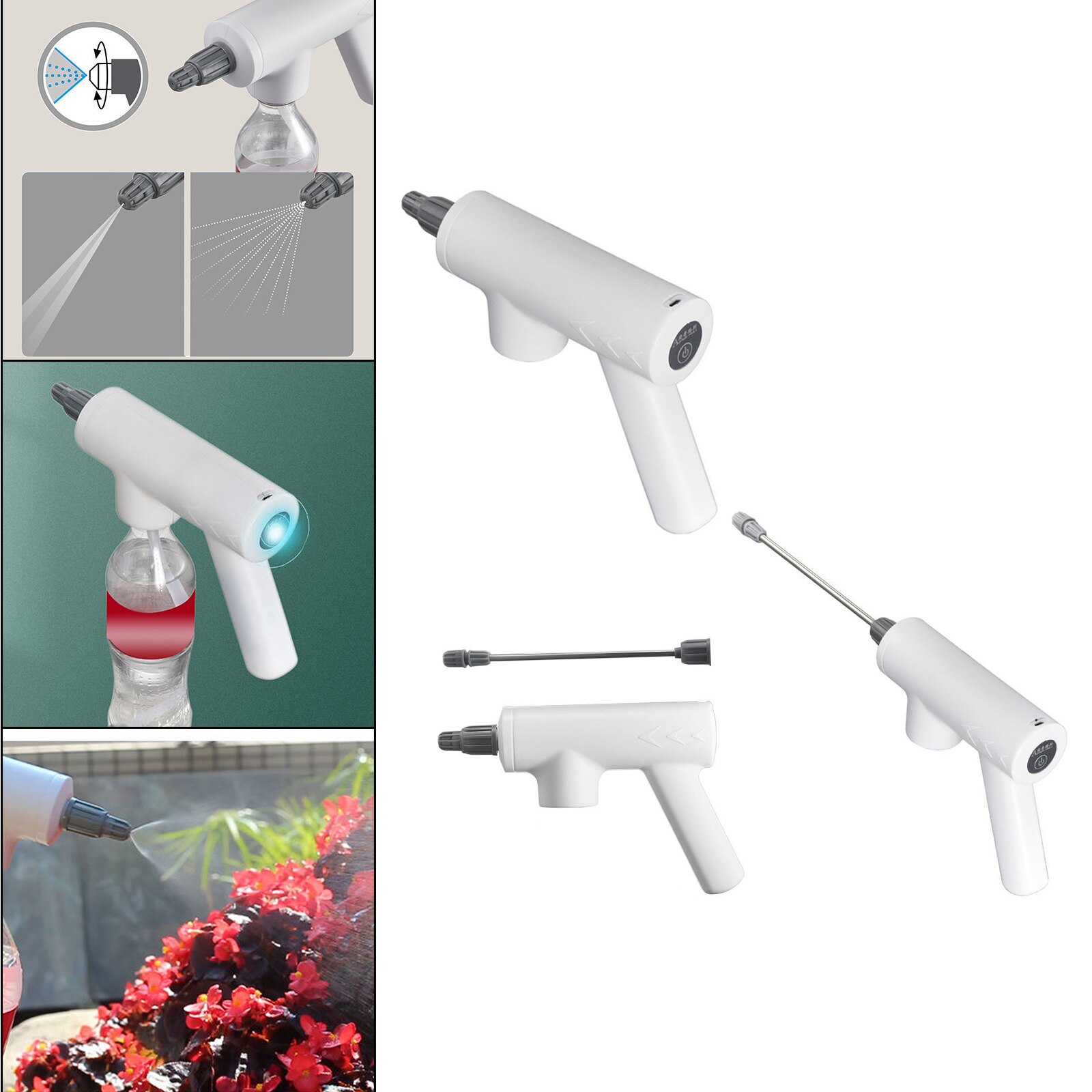 Automatic Electric Sprayer Head Handheld Indoor Outdoor Rechargeable for Bottle Sterilization Cleaning Tool