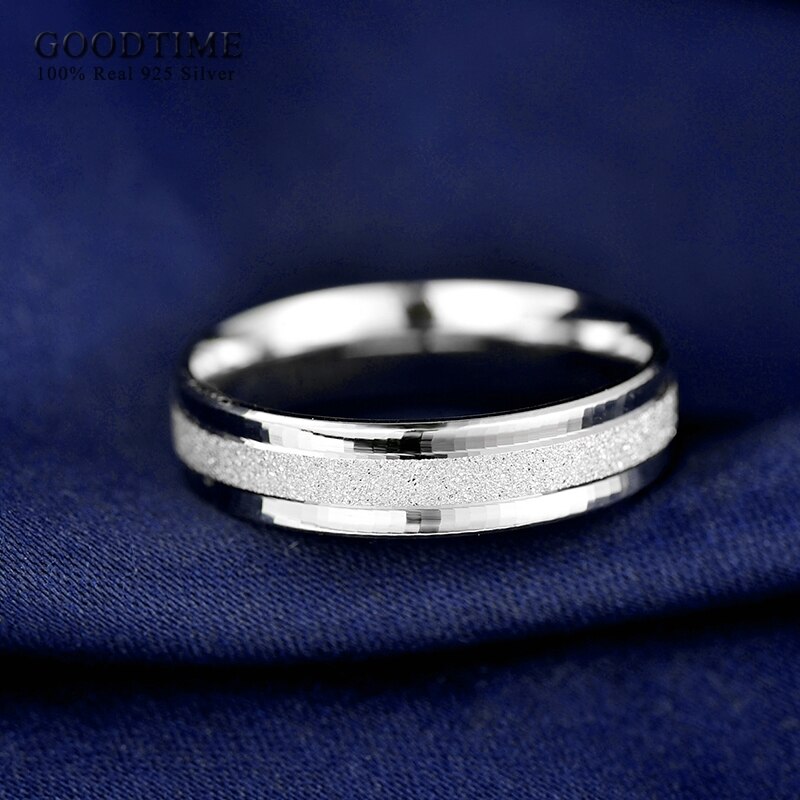 Rings Sterling-silver-jewelry 925 Silver Ring Wedding Bands Anniversary Couples Rings Engrave Words For Valentine's Day