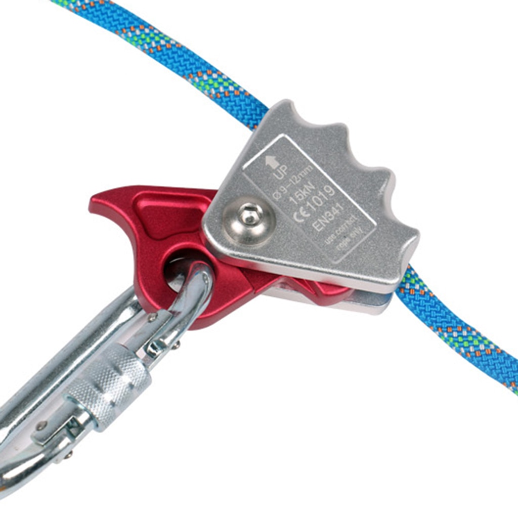 15KN Sicherheit Klettern Abseil Seil Greifen Rappel Protector Herbst Schutz Getriebe für Outdoor Klettern Mountaineer Accessoy