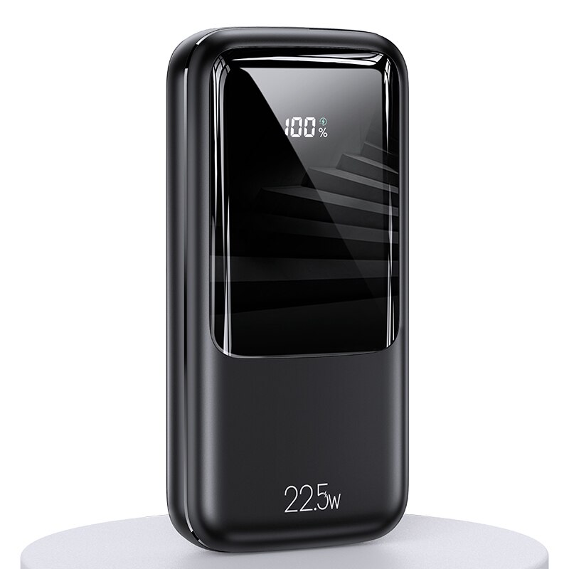 USAMS-Batería Externa PD 22,5 W, con pantalla Digital Powerbank, 20000mAh, QC, AFC, FCP, carga rápida, para teléfono, tableta y portátil: Default Title