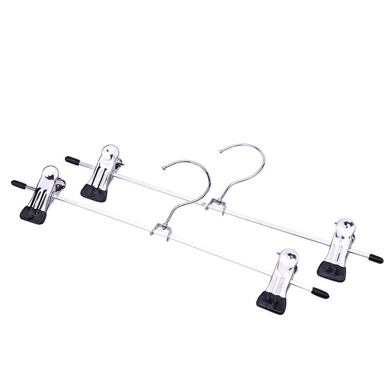 10Pcs Kleerhangers Sterke Kleerhanger Droogrek Voor Broek Rok Broek Non-Slip Rvs Hangers Drogen kleding