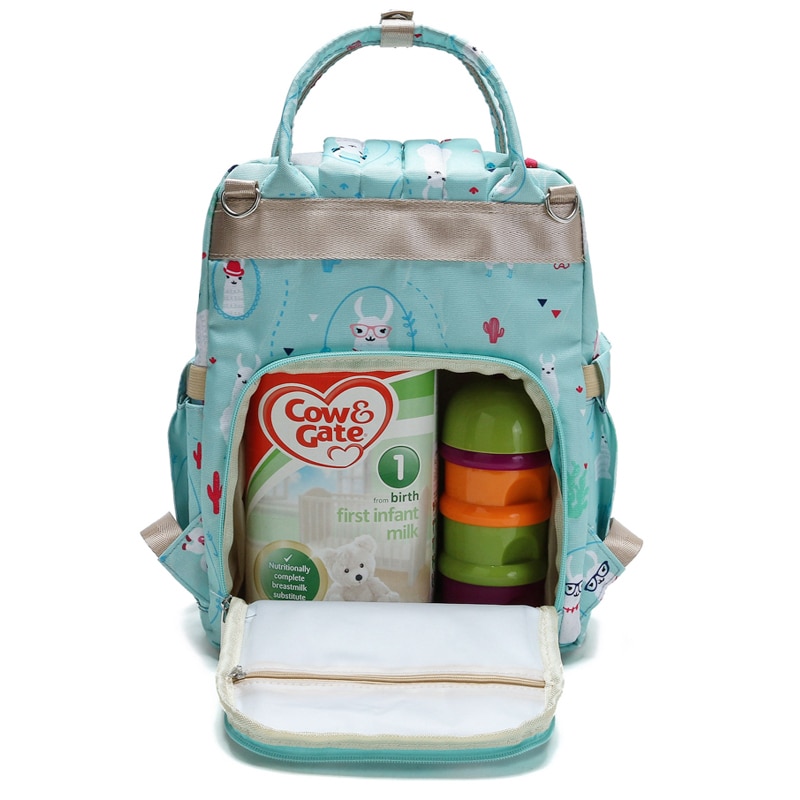 Elegante Mãe Mochila Saco De Armazenamento Bolsa da Mamãe Saco de Fraldas Do Bebê À Prova D' Água Oxford Pano Leve Bolsa da Mamãe Multifuncional Lar
