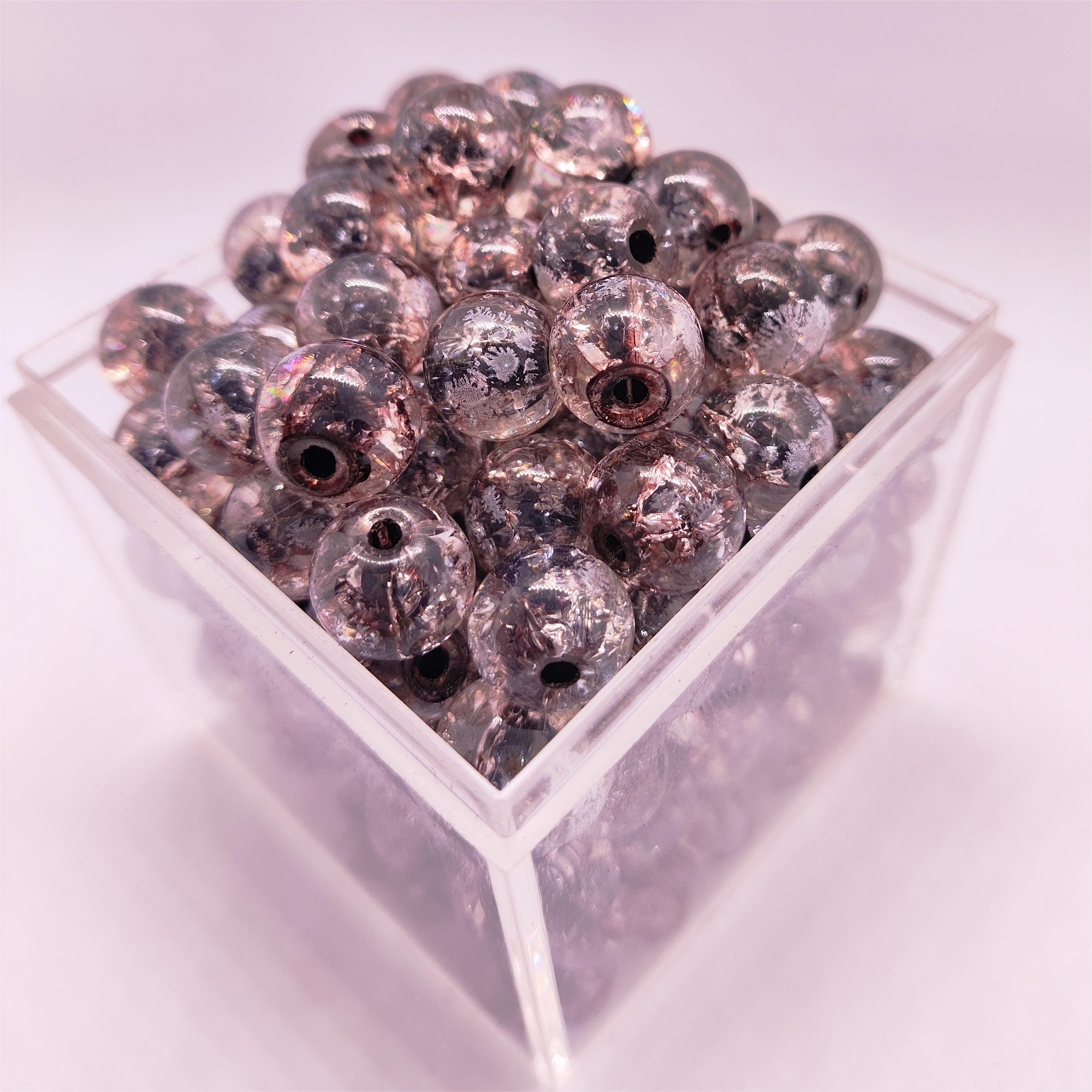 10mm 20 Uds. Cuentas de dos colores degradadas hechas a mano Diy chica hermosa pulsera de Multicolor collar cuentas sueltas joyería de hadas: Naranja