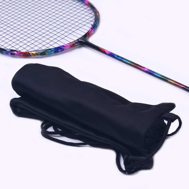 M89D Badminton Racket Fluwelen Tas Mode Flanel Cover Doek Racket Beschermhoes Trekkoord Krimpen Zak Voor 2-3 Rackets