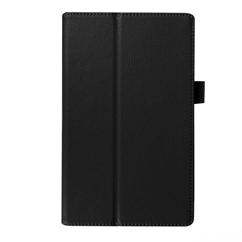 Case Voor Lenovo Tab 3 8.0 Tb-850F Tab-850F Pu Lederen Stand Beschermende Tablet Cover: Zwart