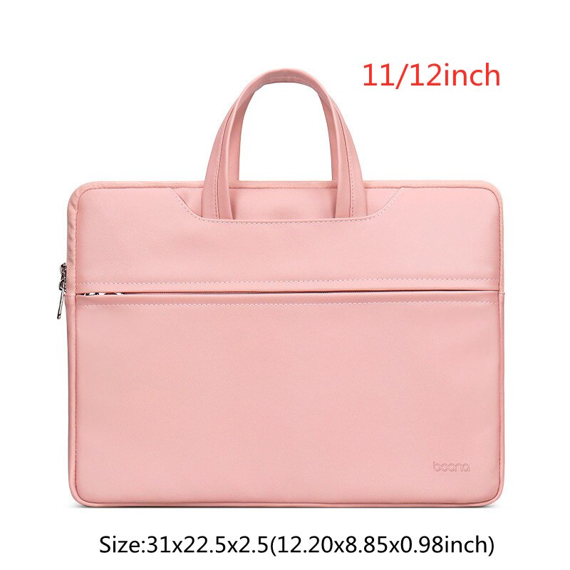 Przenośny Laptop teczki podróż służbowa niezbędny komputer Organizer do dokumentów torebka duża pojemność przechowywania akcesoria do torebek: Pink S