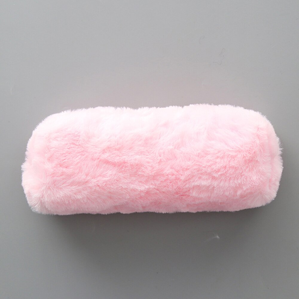 Cartuchera Kawaii de pelo bonito encantador estuche para lápices para niñas, bolsa de lápices para estudiantes, cartuchera de papelería, cartuchera, bolsa para lápices para escuela Sup: Pink