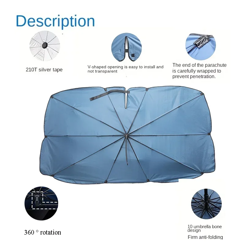 Auto Sonnenschirm Windschutzscheibe Regenschirm Auto Front Sonnenschutz Sonnenschirm Faltbare Schutz Auto Sitz Wärmedämmung Auto Zubehör