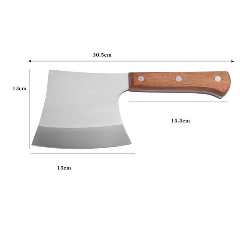 1pc Chopper Knife Ergonomically Precise Durable Stainless Steel Chef Knife for Restaurant