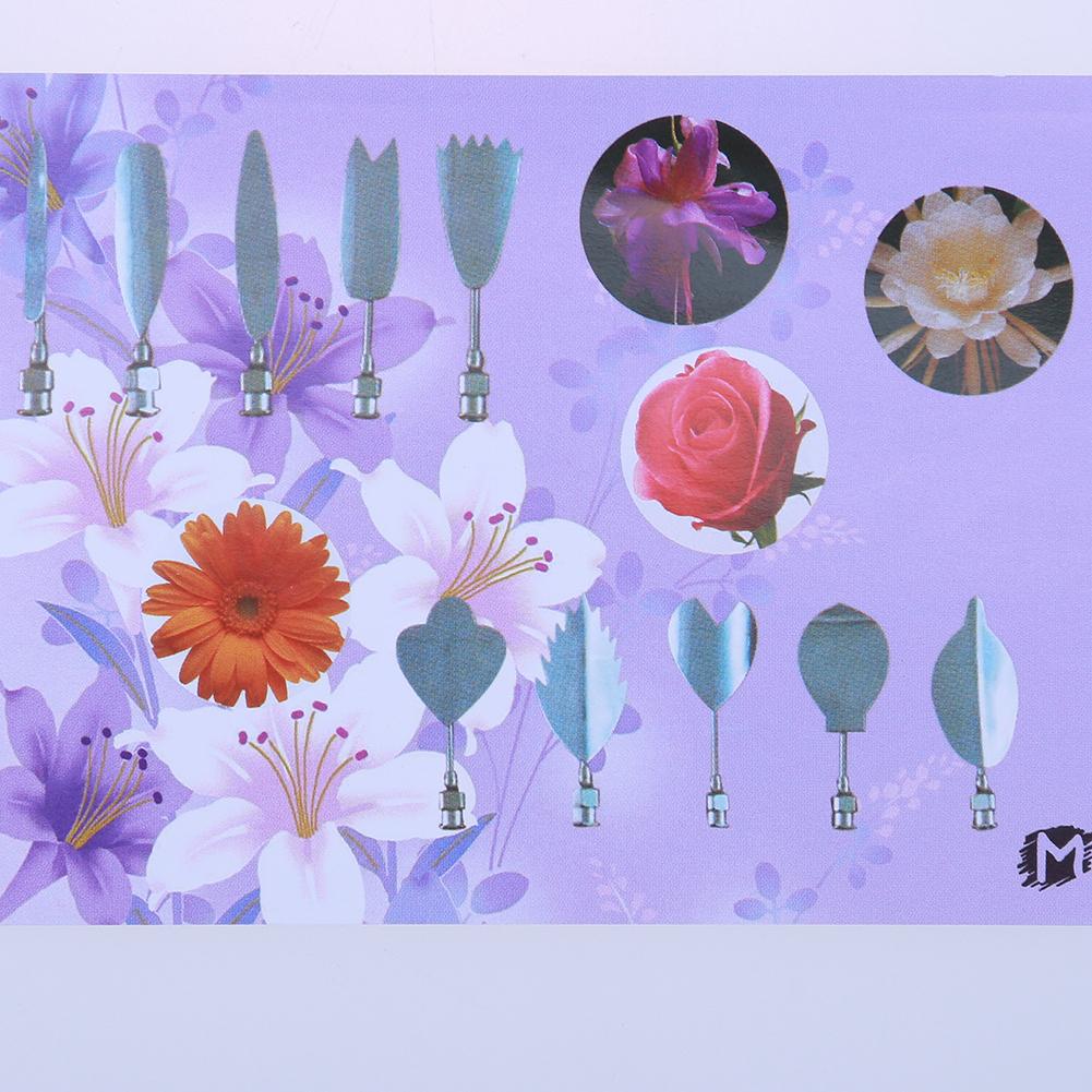 11 pièces Rose 3D gélatine gelée fleur moule pouding gâteau décor Art aiguilles outil