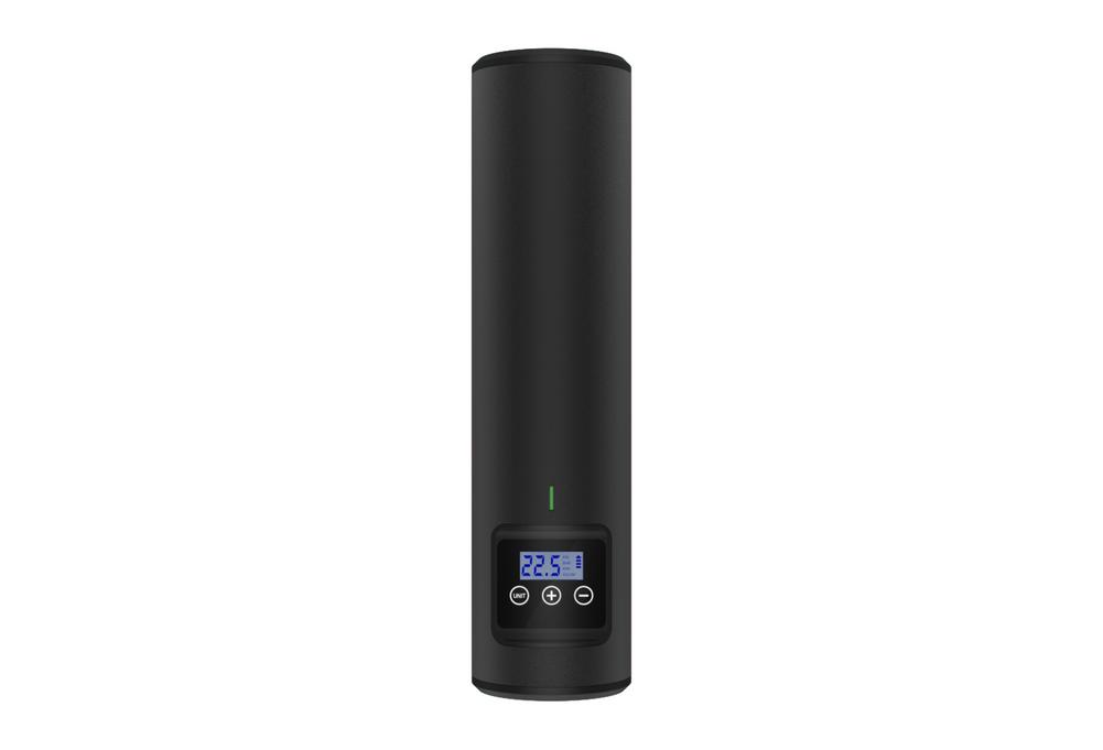 Auto luchtpomp oplaadbare draagbare draadloze bandenpomp digitale display compressor nood elektrische pomp voor auto fietsen ho: Zwarte draadloze
