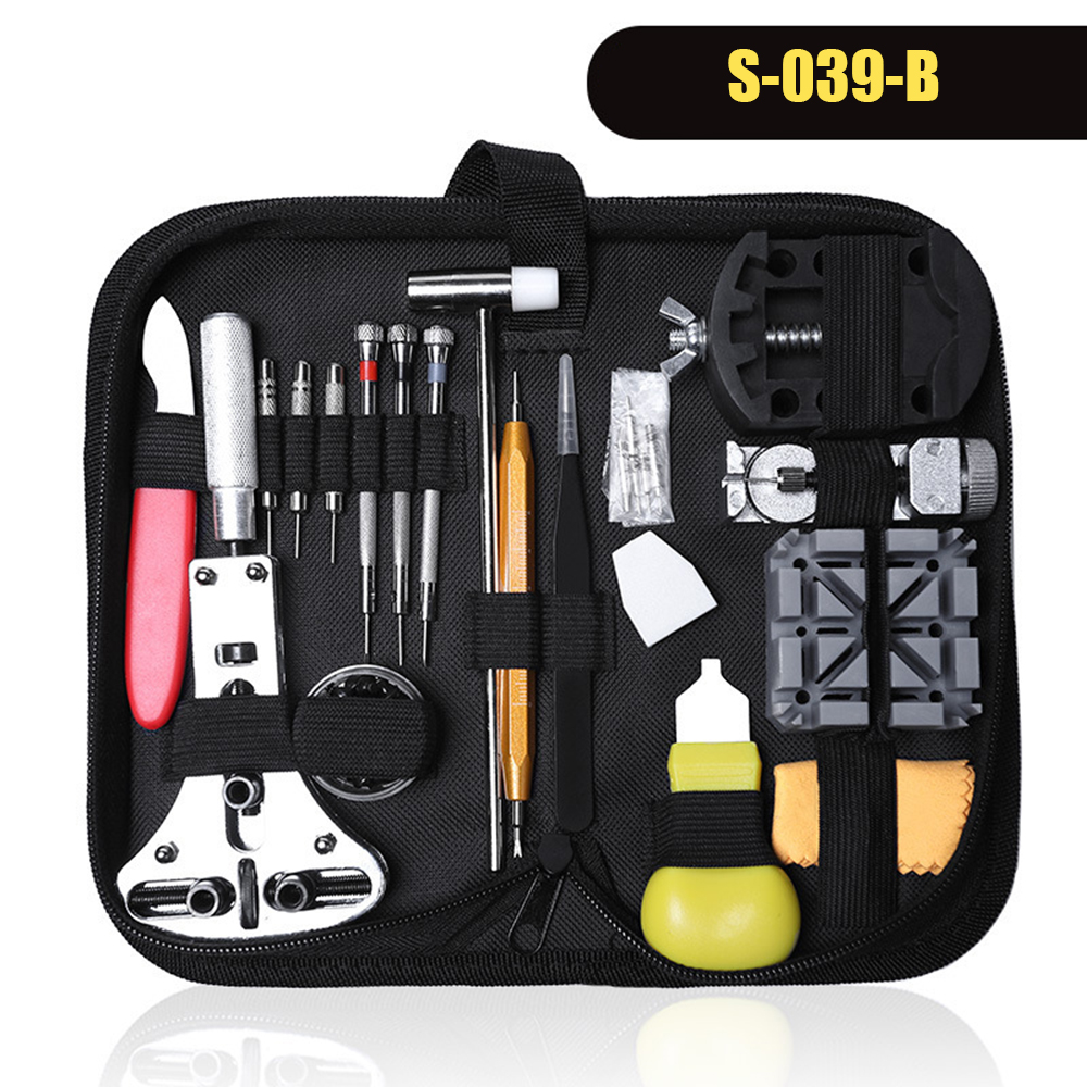 147pcs/set Watch Repair Tool Kit Watch Case Opener Link Remover Screwdriver Repair Tools Kit Watchmaker Tools: S-039-B