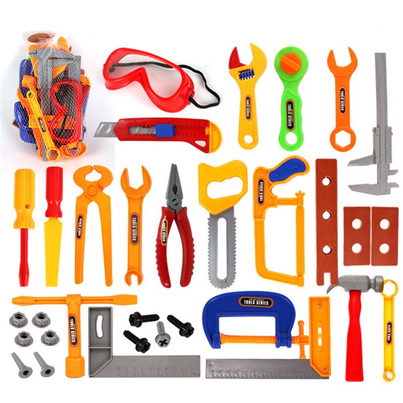 37 Diy Grensoverschrijdende Kinderen Simulatie Spel Huis Speelgoed Set Boor Helm Set Reparatie Tools Speelgoed Kleuterschool Onderwijs Levert