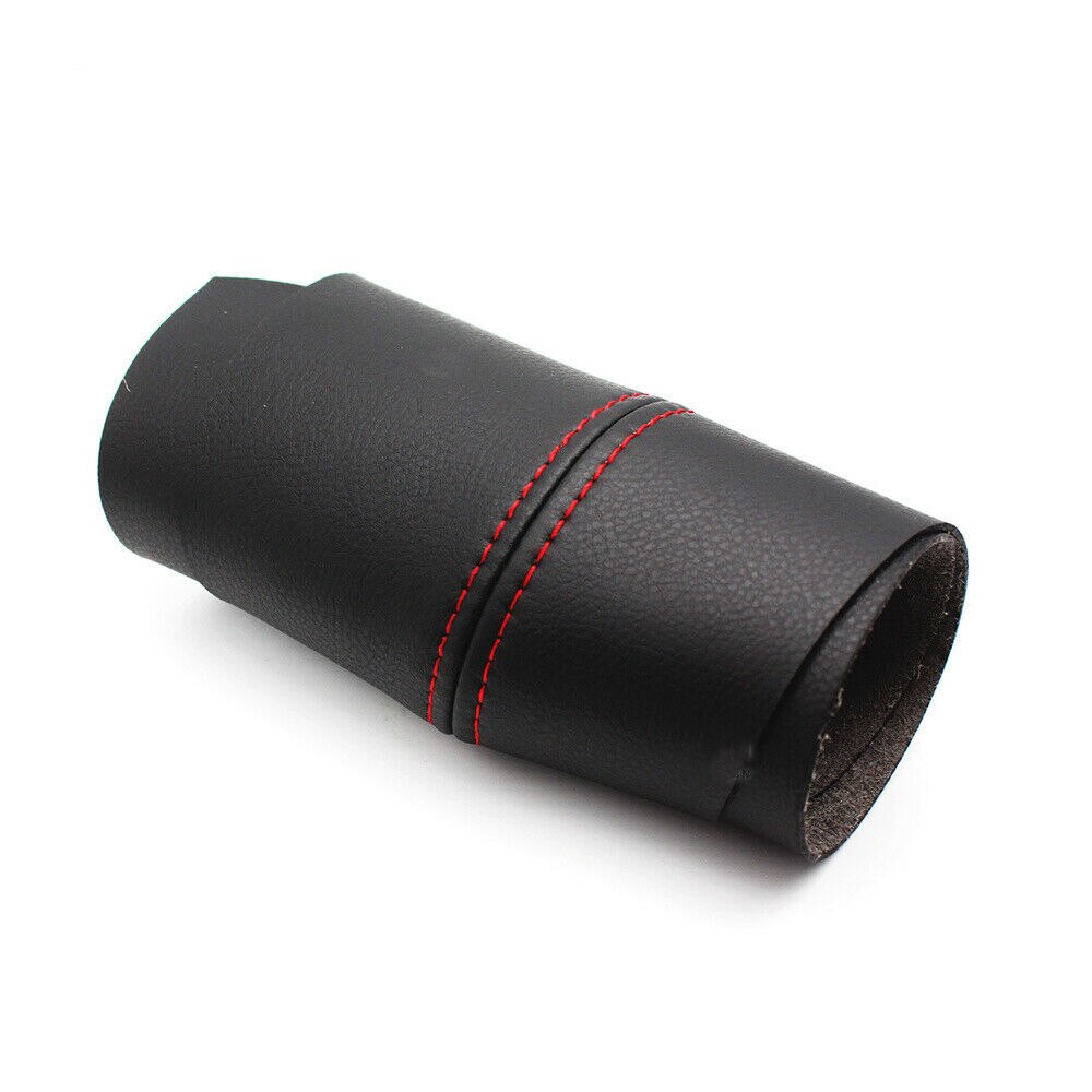 EIDRAN-apoyabrazos de puerta de cuero de microfibra, insertos de cubierta de repuesto para Ford Mondeo 2007: 4pcs Black Red