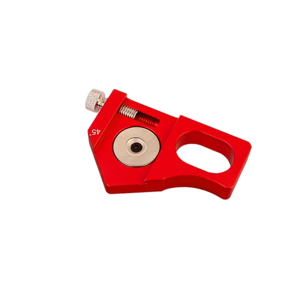 Steel Ruler Positioning Block 45/60/90 Degree Angle Scriber Line Marking Gauge Woodworking Square Scribe for Ruler Locator: Gold