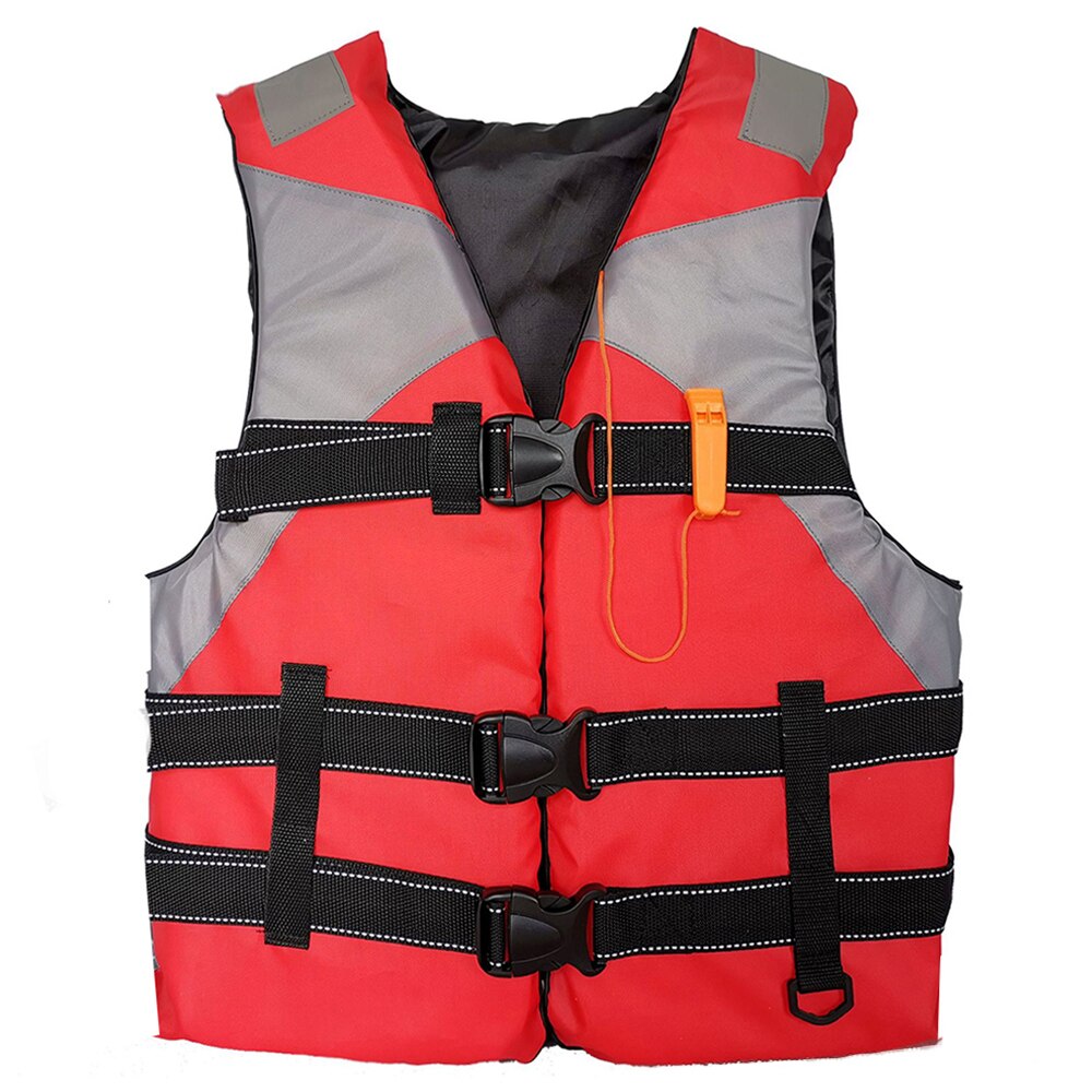 Life Vest Adults Surf Vest Kayak Wakeboard Raft Rescue Boat Life Jacket Jet Ski Swimming Rescue Motorboats Water Sports Drifting: N033 Red