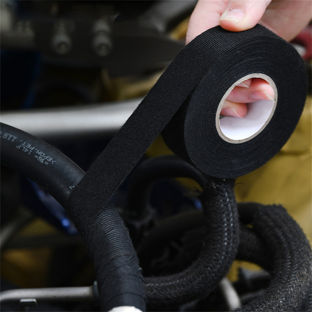 Auto kabel Gewebe Band hitze beständiges Klebe tuch Auto Kabelbaum Kabelbaum Schutz 9/15/19/25/32mm Isolierband
