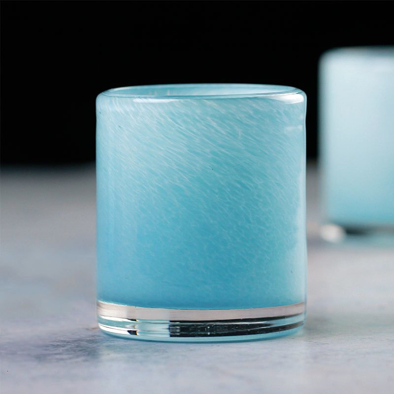 Verre à Whisky , nuage bleu mer glaçure verre à Whisky, Client avec boîte en bois vases De Cristal