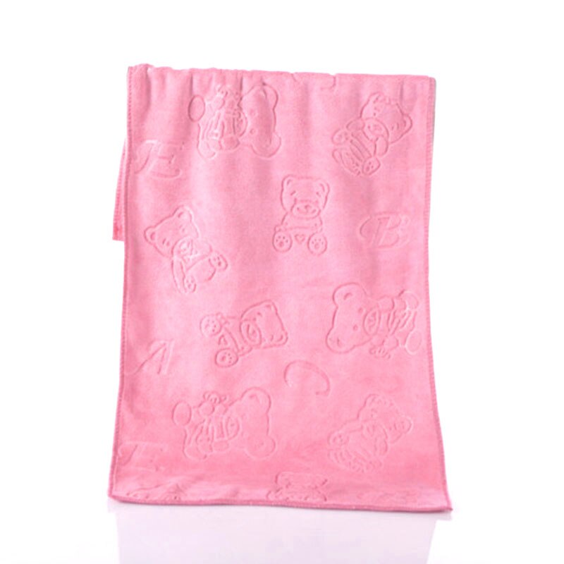 Mikrofiberhåndklæder præget tyk blød absorberende ultrafine fiberhåndklæde strandhåndklæde 88. jan: Lyserød