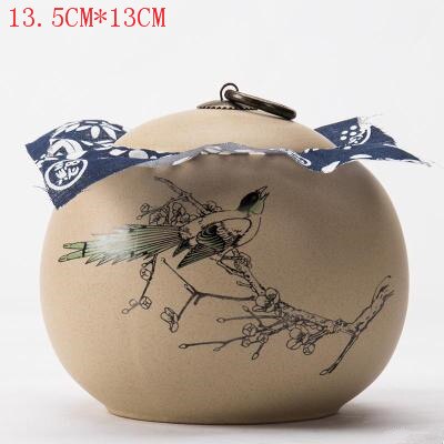 JIA-GUI LUO Farbe Glasur Keramik Tee Caddies Tieguanyin verschlossenen dosen Getrocknete Frucht Tragbare reise Tee Kasten D057: 6