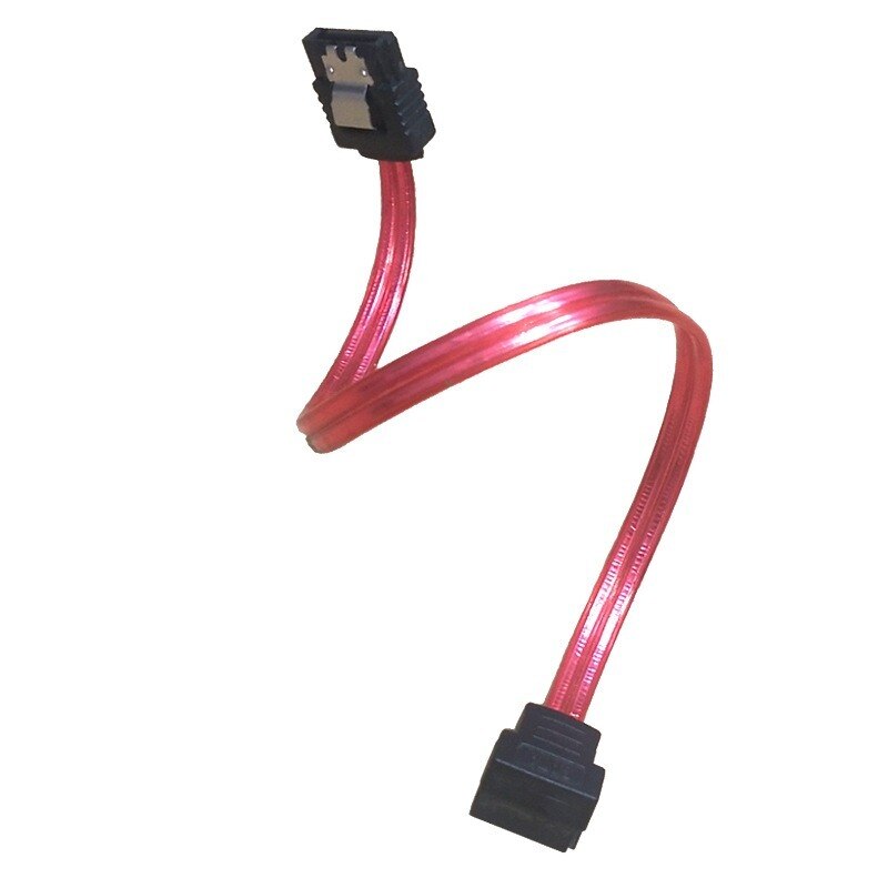 ANPWOO 8P SATA Data Cable, Transparent Red, Special Internal Wire for Security Monitoring Line Equipment