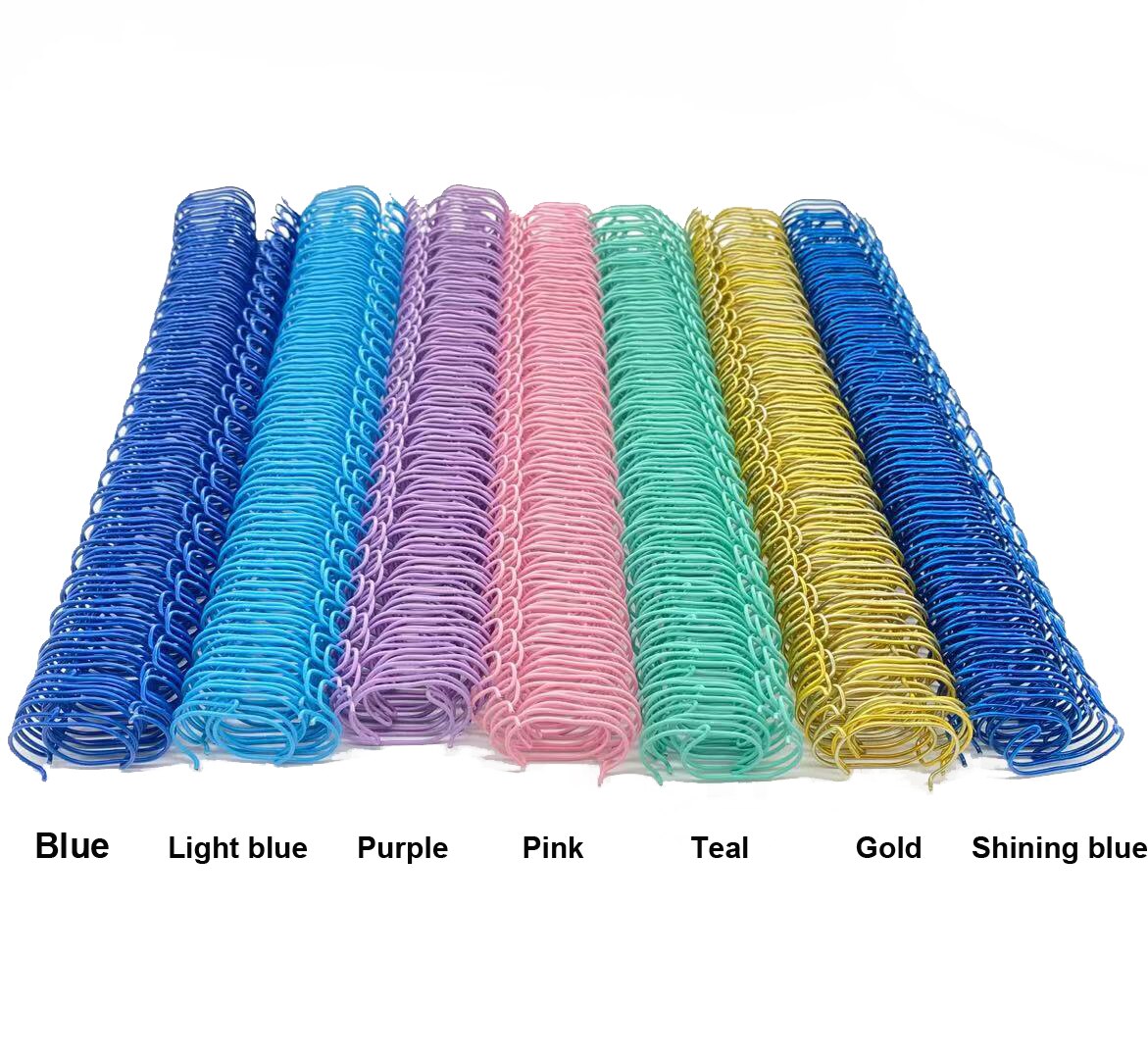 19.1mm 50pcs Metal YO Double Coil Calendar Binding Coil Notebook Spring Book Ring Wire O Binding A4 Binders Double Wire Binding