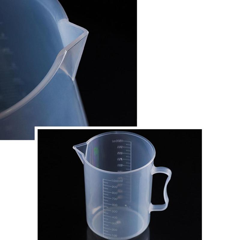 4 sizes Measuring Cup Kitchen Baking Tools Laboratory Plastic 250/500/1000/2000ML Container Utensils Portable Beaker Lightw T1B1