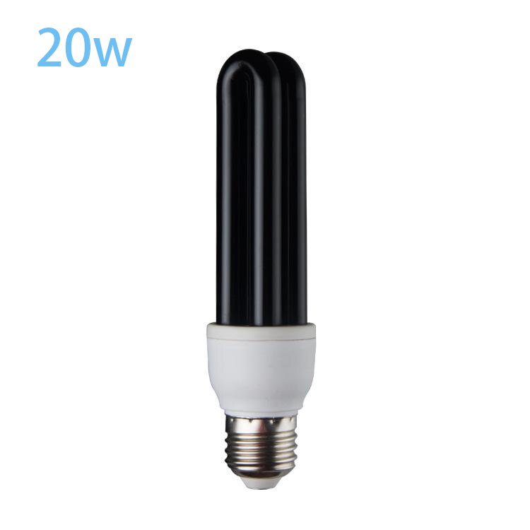 E27 15/20W UV Light Bulb UV Ultraviolet Fluorescent CFL Light Bulb Spiral Enegy Saving Black Light Violet Led Lamp Neon Cocina: 20W Straight tube