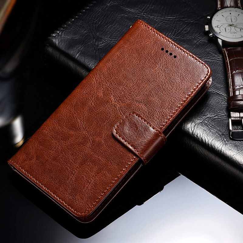 fallen Für Samsung Galaxis A02 Brieftasche Geschäft PU Leder kippen Schutz Capa Telefon Hülse Auf Samsung A02 SM-A022 Fчехол Abdeckung funda: CX Braun