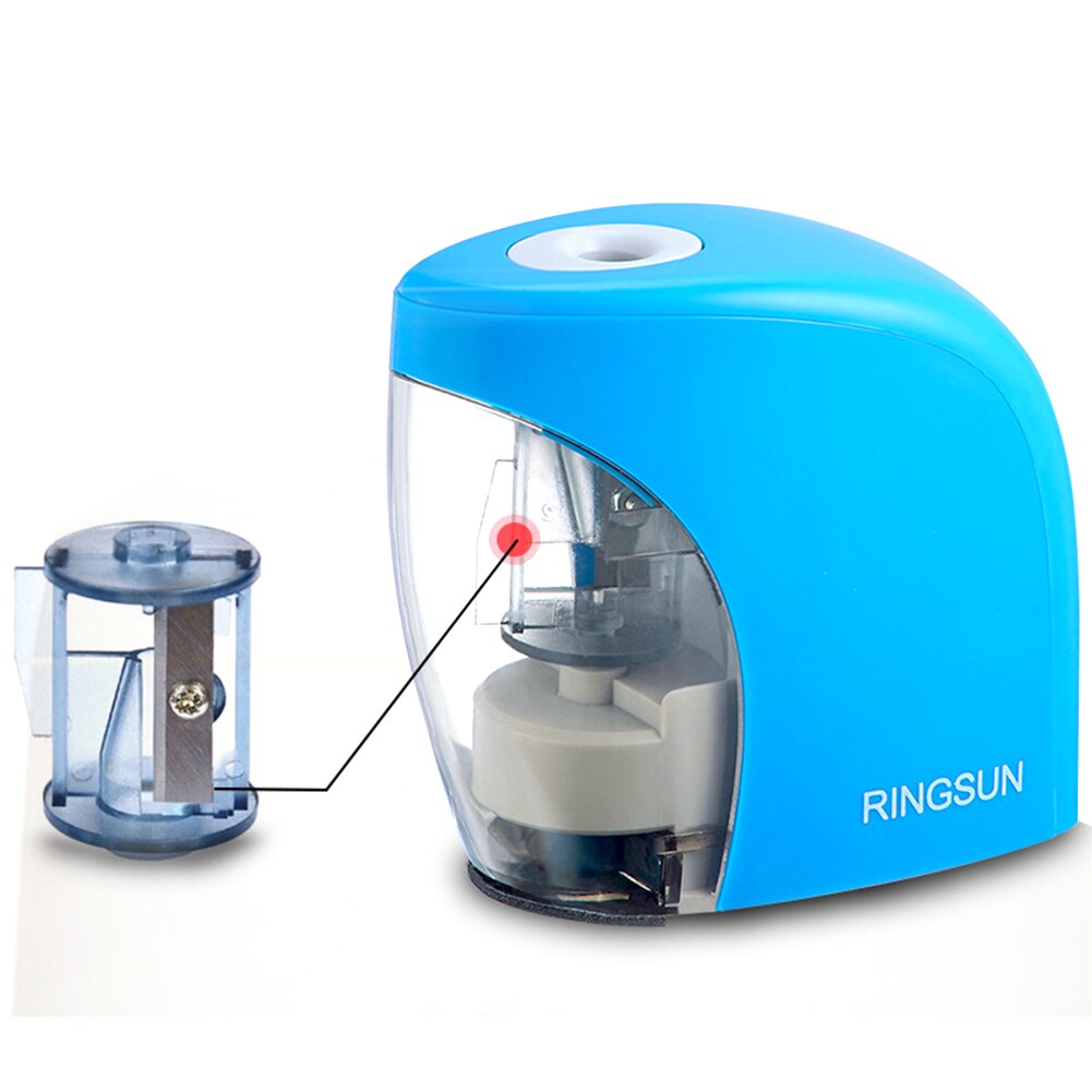 Electric Pencil Sharpener Kids Safety Pencil Sharpener for 8mm Pencils for Classroom Home Office with USB
