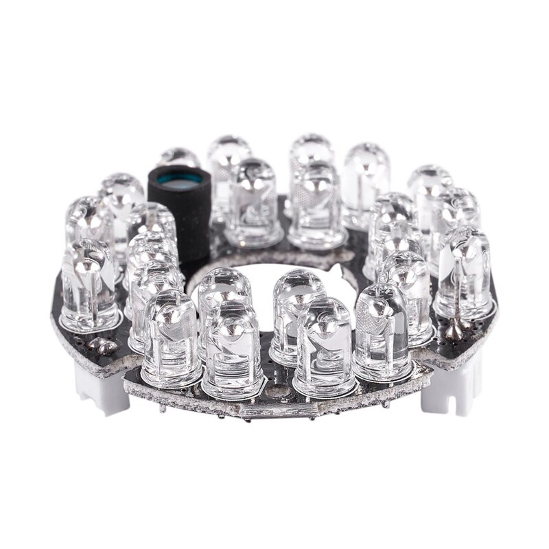 CCTV Kamera 10Mil 90 Grad rot 5mm 24 LED-lampe IR Infrarot Lampe Bord