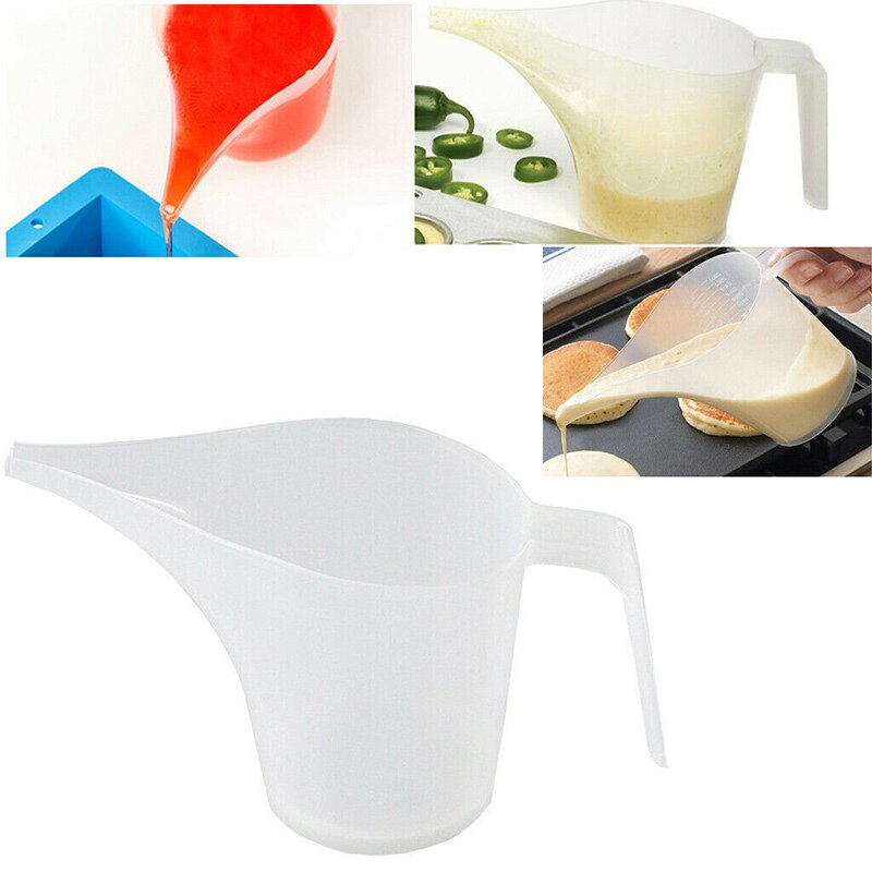 Plastic Tip Mouth Measuring Cup Clear Plastic Graduated Measuring Cup For Kitchen Home Liquid Measure Jug Cup Container