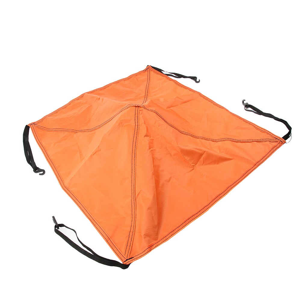 Replacement Tent Top Cap Rain Protection Up Window Roof Vent Cover Top Canopy with Belt and Hook, 3 Colors to Choose: Orange