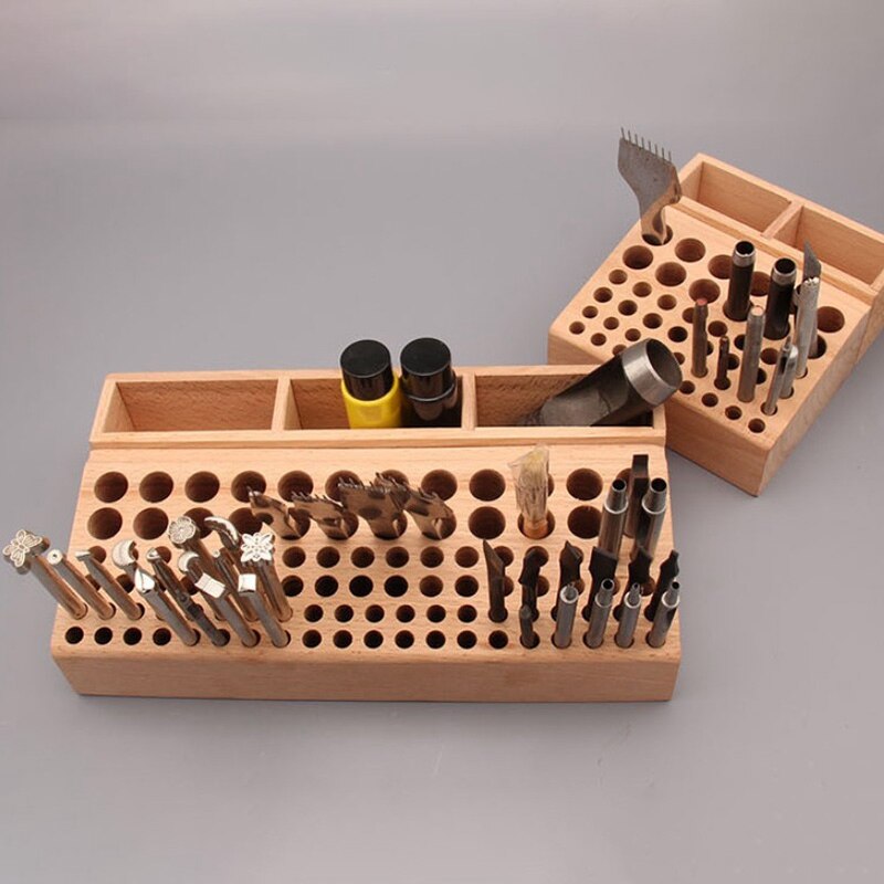 98 trous caoutchouc bois intégré matériel bois cuir bricolage outil/travail du bois bricolage outil en bois maroquinerie outils support en cuir
