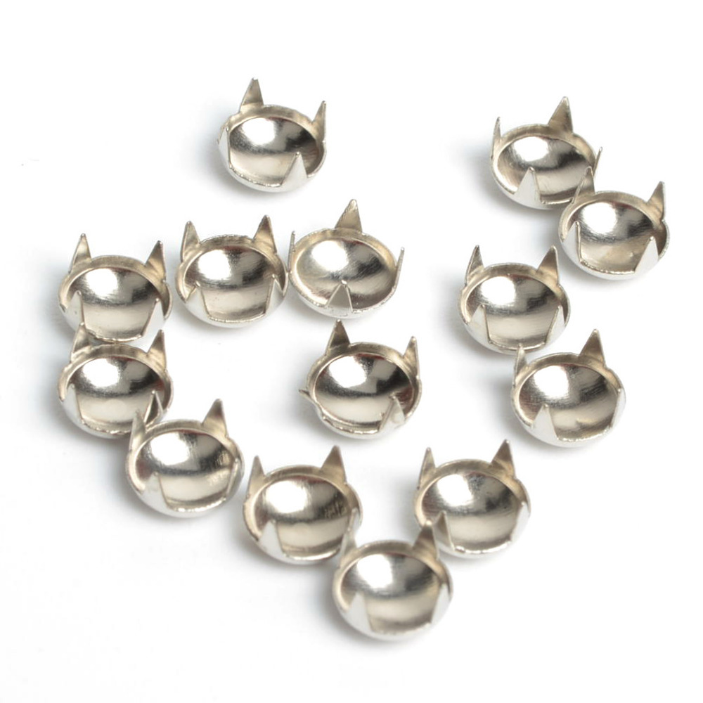 Tachuelas redondas de 10mm, tachuelas de punta de nailon para artesanía de cuero, pulseras, bolsas, remaches, ropa, ropa, costura, 100 Uds.