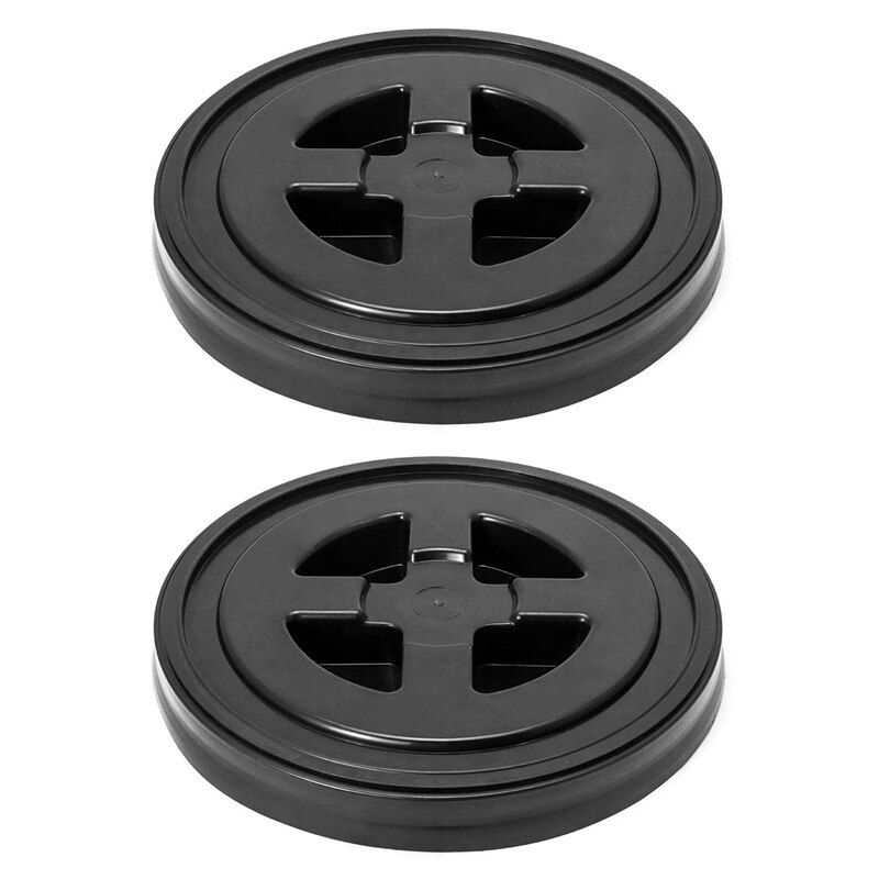 5 Gallon Screw Seal Lids for Plastic Bucket (Two Lids): Default Title
