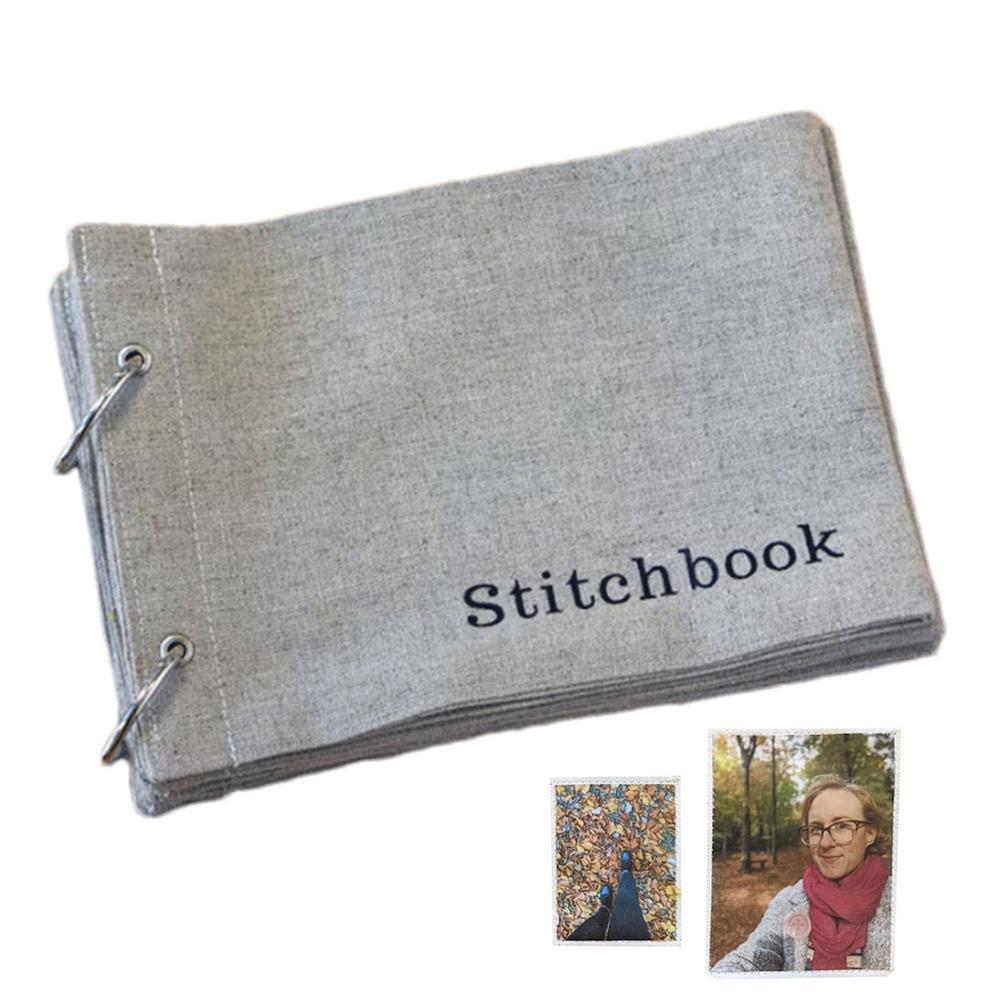 Quaderno per schizzi artistici Quaderno per schizzi in tessuto per diario artistico con design pieghevole unico per gli appassionati di disegni e gli scrittori: Grigio