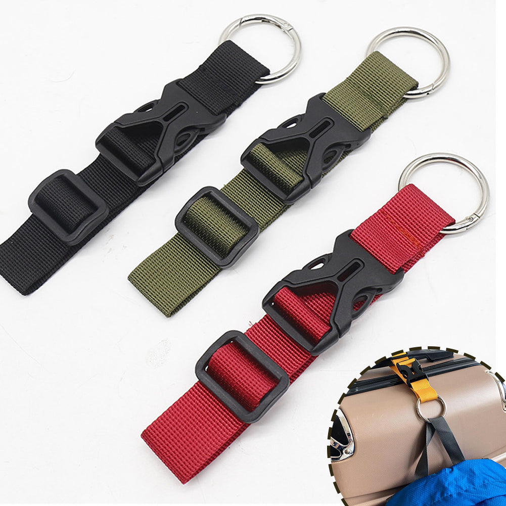 Reisebagasje fast stropp ryggsekk utvendig stropp bærbar stropp med utløserspenne tilleggsveske bagasjestropp belte jakkeholder